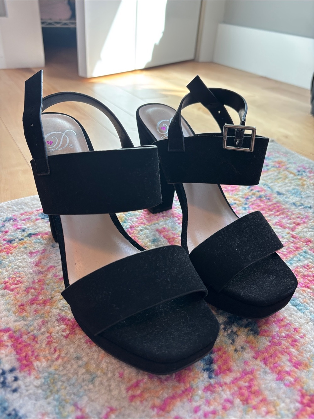 Delicious Black Suede Women’s Dress Heels